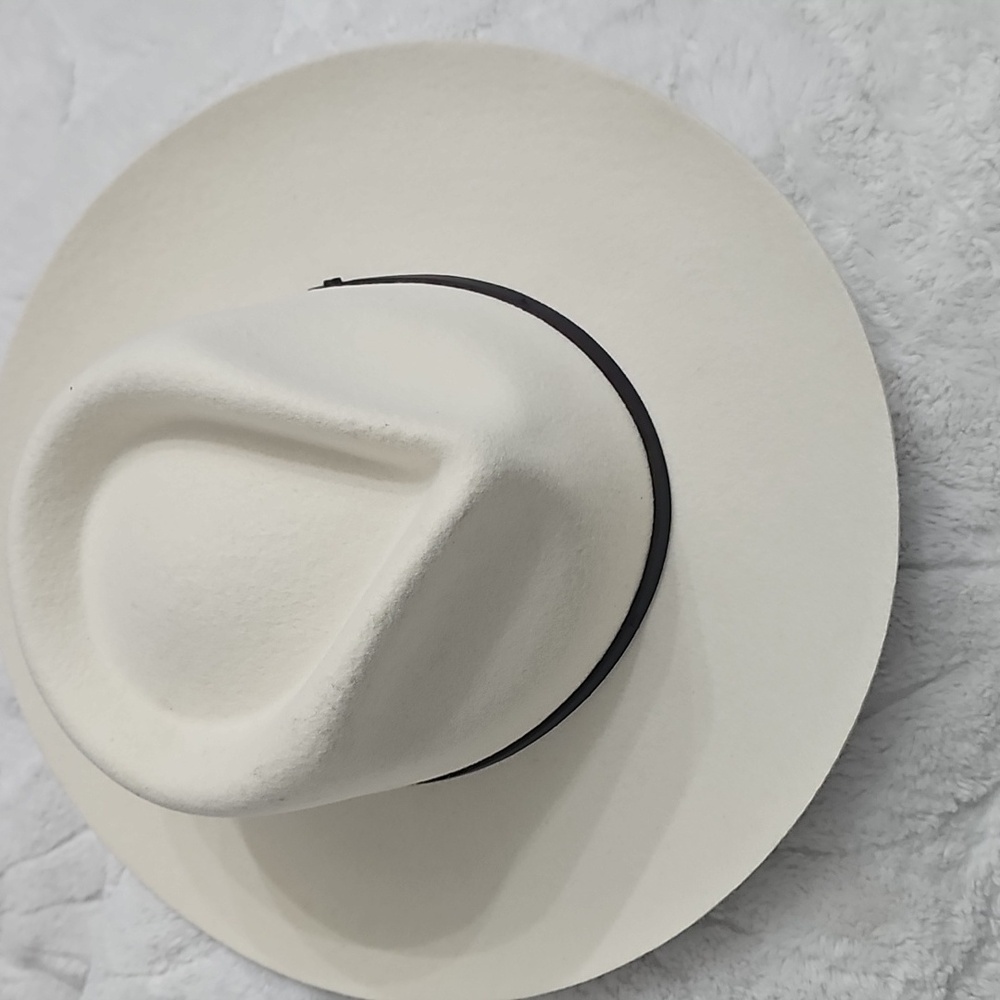 WILL + BEAR Hat Co. Cooper Bone Fedora Size Medium New $112 - Picture 10 of 13